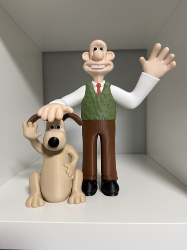 Wallace and gromit - 3d, printed